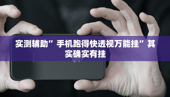 实测辅助”手机跑得快透视万能挂”其实确实有挂