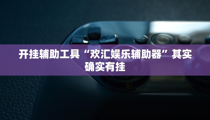 开挂辅助工具“欢汇娱乐辅助器”其实确实有挂