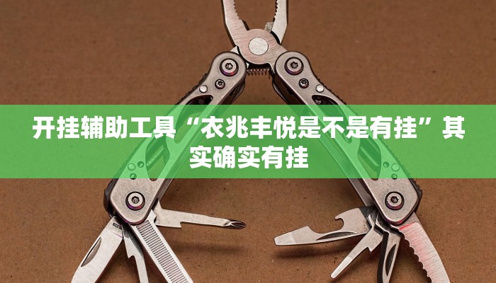 开挂辅助工具“衣兆丰悦是不是有挂”其实确实有挂