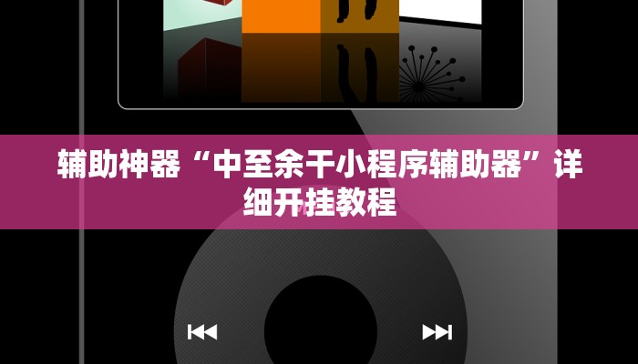 辅助神器“中至余干小程序辅助器”详细开挂教程