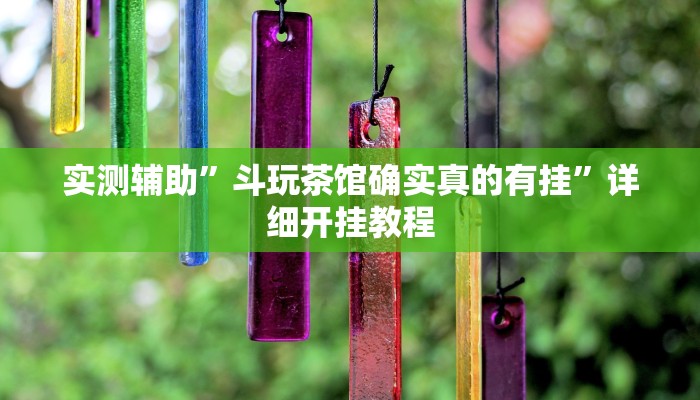 实测辅助”斗玩茶馆确实真的有挂”详细开挂教程