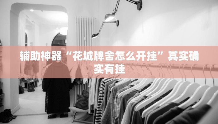 辅助神器“花城牌舍怎么开挂”其实确实有挂