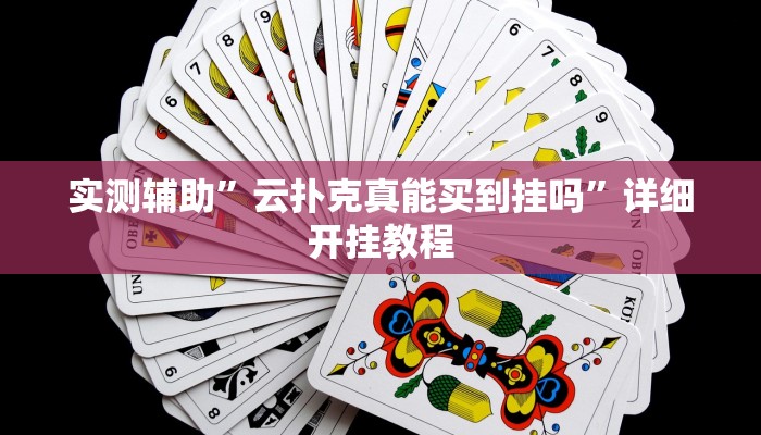 实测辅助”云扑克真能买到挂吗”详细开挂教程