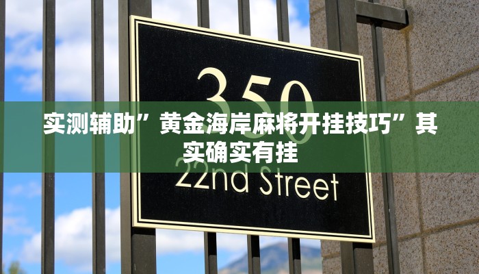 实测辅助”黄金海岸麻将开挂技巧”其实确实有挂