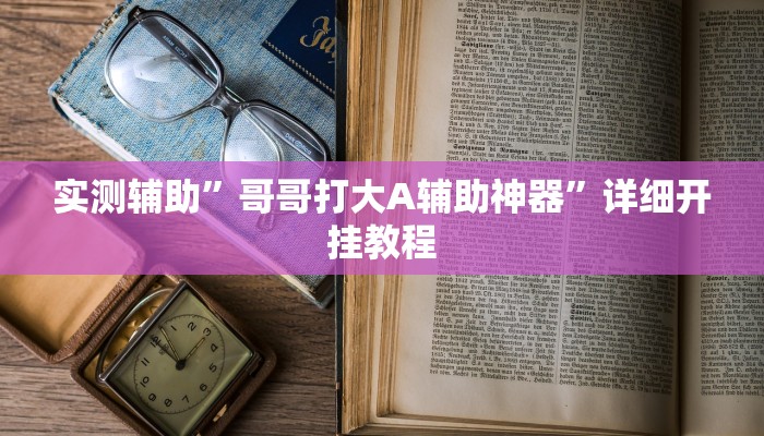 实测辅助”哥哥打大A辅助神器”详细开挂教程