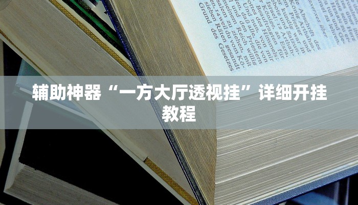 辅助神器“一方大厅透视挂”详细开挂教程