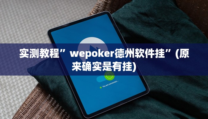 实测教程”wepoker德州软件挂”(原来确实是有挂)