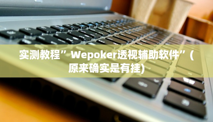 实测教程”Wepoker透视辅助软件”(原来确实是有挂)