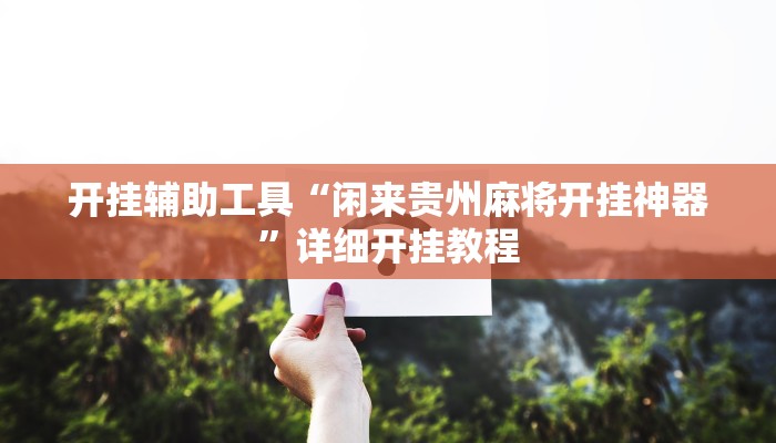 开挂辅助工具“闲来贵州麻将开挂神器”详细开挂教程