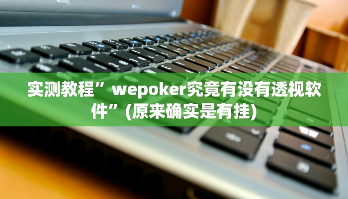 实测教程”wepoker究竟有没有透视软件”(原来确实是有挂)