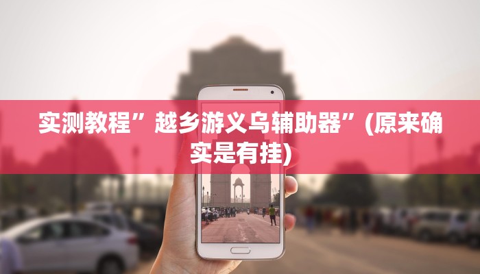 实测教程”越乡游义乌辅助器”(原来确实是有挂)