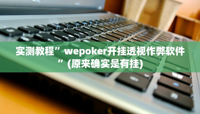 实测教程”wepoker开挂透视作弊软件”(原来确实是有挂)